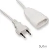 Cavo di prolunga McPower Euro, bianco, 5,0 m, 2x0,75 mm², Anteprima dell’immagine prodotto 2