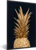 MuchoWow® MuchoWow® Gerahmtes Poster Ananas - Obst - Gold Produktbild-Vorschau 1