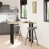 vidaXL Gambe per tavolo da bar nero 2 pezzi 40x(100-101) cm Anteprima dell’immagine prodotto 1