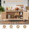 COSTWAY, armadietto da giardino in legno, mobiletto Anteprima dell’immagine prodotto 5