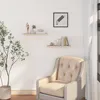 EUGAD 2er Set Wandregal Hängeregal Holz Board, Sonoma Produktbild-Vorschau 2