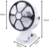 Verk 16034 Ventilátor s klipem USB, 1200 mAh, bíločerný Náhled obrázku produktu 9