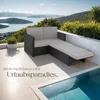 tectake® Rattan Lounge Korfu 2-Sitzer widerstandsfähig Produktbild-Vorschau 7