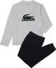 Lacoste Schlafanzug Pyjama-Set lang mit Samt-Logo aus Produktbild-Vorschau 1