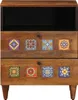 vidaXL Table de chevet marron 50 x 33 x 62 cm en bois Voir les images du produit 3