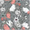 MuchoWow® Mauspad Mousepad Mohn - Skizze - Vintage 20x20 cm Produktbild-Vorschau 1