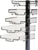 Hansa 41-5035.004, Eckregal, Hängende Halterung, Schwarz, Produktbild-Vorschau 1