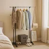 Porte-manteaux Relaxdays, à roulettes, double tringle Voir les images du produit 2
