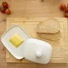 KADAX Butterdose aus Porzellan, 16,5 x 13 x 5 cm, weiße Produktbild-Vorschau 2