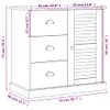 vidaXL Příborník se zásuvkami VIGO 78x40x75 cm, masiv Náhled obrázku produktu 10