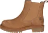 A side view of a single brown boot. Produktbild-Vorschau