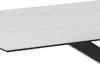 Heaven table à manger 160 cm, verre, céramique blanche. Voir les images du produit 11