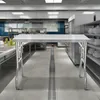 Isola di lavoro in cucina - Tavolo da lavoro in acciaio Anteprima dell’immagine prodotto 8