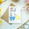 Mr. & Mrs. Panda Grußkarte Orthopädin Herz - Weiß - Produktbild-Vorschau 2