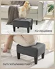 SONGMICS Sitzhocker, Fußhocker, Leinenimitat, Hocker, dicke Produktbild-Vorschau 4