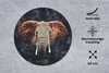 MuchoWow® Mauspad Mousepad Elefant - Rot - Tiere 50x50 cm - Produktbild-Vorschau 2