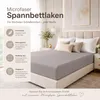 Microfaser Marke Spannbettlaken  90 - 100 x 200 cm + 30 cm Produktbild-Vorschau 2