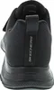 The back view of a black Skechers shoe. Produktbild-Vorschau