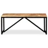 Panca in legno di mango massiccio 110 x 35 x 45 cm Anteprima dell’immagine prodotto 1