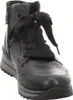 A black leather boot with black laces is shown from the front. Anteprima dell’immagine prodotto