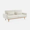 sweeek - 2-3-Sitzer Sofa mit Bouclé-Bezug Schlaffunktion Produktbild-Vorschau 1