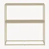 Konsolentisch ‘Strömstad’ mit 2 Ablagen Stahl 80 x 80 x 26 Produktbild-Vorschau 6