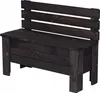 STOLMAK Záhradný drevený box 111 l 71x54x29 cm čierny, Náhľad obrázku produktu 1
