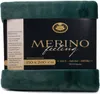 Gözze Merino Wendewohndecke dunkelgrün 220 x 240 cm Produktbild-Vorschau 2