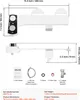 Diagram showing dimensions and included accessories for a bidet attachment. Produktbild-Vorschau