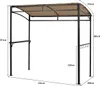COSTWAY Grillpavillon wetterfest Metallrahmen mit Regal & Produktbild-Vorschau 7