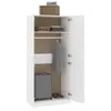 vidaXL Szafa biała 90x52x200 cm materiał drewnopochodny Podgląd zdjęcia produktu 10
