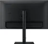 The back of a black Samsung monitor on a white background. Produktbild-Vorschau