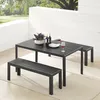riess-ambiente Moderne Gartenbank DESIGNO 130cm anthrazit Produktbild-Vorschau 1