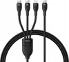 BASEUS Starker 3in1 Kabel: USB-C Lightning, PD 100W, Nylon Produktbild-Vorschau 1