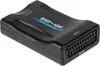 A black SCART to HDMI converter is shown at a diagonal angle against a white background. Anteprima dell’immagine prodotto