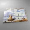 Bild auf Leinwand - Leinwandbild - 3 Teile - Fischer Schiff Produktbild-Vorschau 2