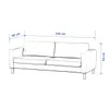 Copridivano IKEA Karlstad, 3 posti, divano letto Anteprima dell’immagine prodotto 4