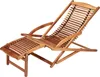 CASARIA Sonnenliege Akazienholz, 160x70x74 cm, creme, Produktbild-Vorschau 1