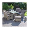 »Bilbao« Dininglounge, Polyrattan, braun, für 7 Personen Produktbild-Vorschau 2