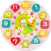 Drevené hodiny na triedenie tvarov na učenie Puzzle na Náhľad obrázku produktu 7