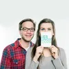 Mr. & Mrs. Panda Postkarte Cousine - Weiß - Geschenk, Produktbild-Vorschau 3