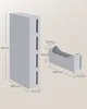 A diagram showing the dimensions of a narrow shelving unit and a separate storage bin. Produktbild-Vorschau