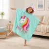 Strandtuch-Poncho für Kinder mit Kapuze - Einhorn, 120 cm Produktbild-Vorschau 7