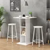 Tabouret de bar Vicco Edmonton Blanc 31.5x64cm 2 pièces, Voir les images du produit 4