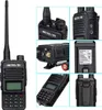 A collage of images showing different angles and details of a Retevis RT85 walkie-talkie. Produktbild-Vorschau