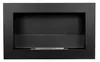 A black ethanol fireplace insert with a glass front. Voir les images du produit