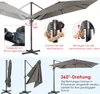 Parasol COSTWAY 300 x 300 cm, parasol à manivelle, parasol Voir les images du produit 7