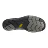 The sole of a black and gray KEEN sandal is shown from a top-down view against a white background. Produktbild-Vorschau
