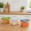 Set di 3 contenitori in plastica da 1 litro con coperchio, Anteprima dell’immagine prodotto 3