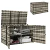 Outsunny Rattan Auflagenbox 350L 2-Ebenne Kissenbox mit Produktbild-Vorschau 1